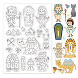 Mysterious Egypt Clear Silicone Stamp Seal for Card Making Decoration and DIY Scrapbooking
