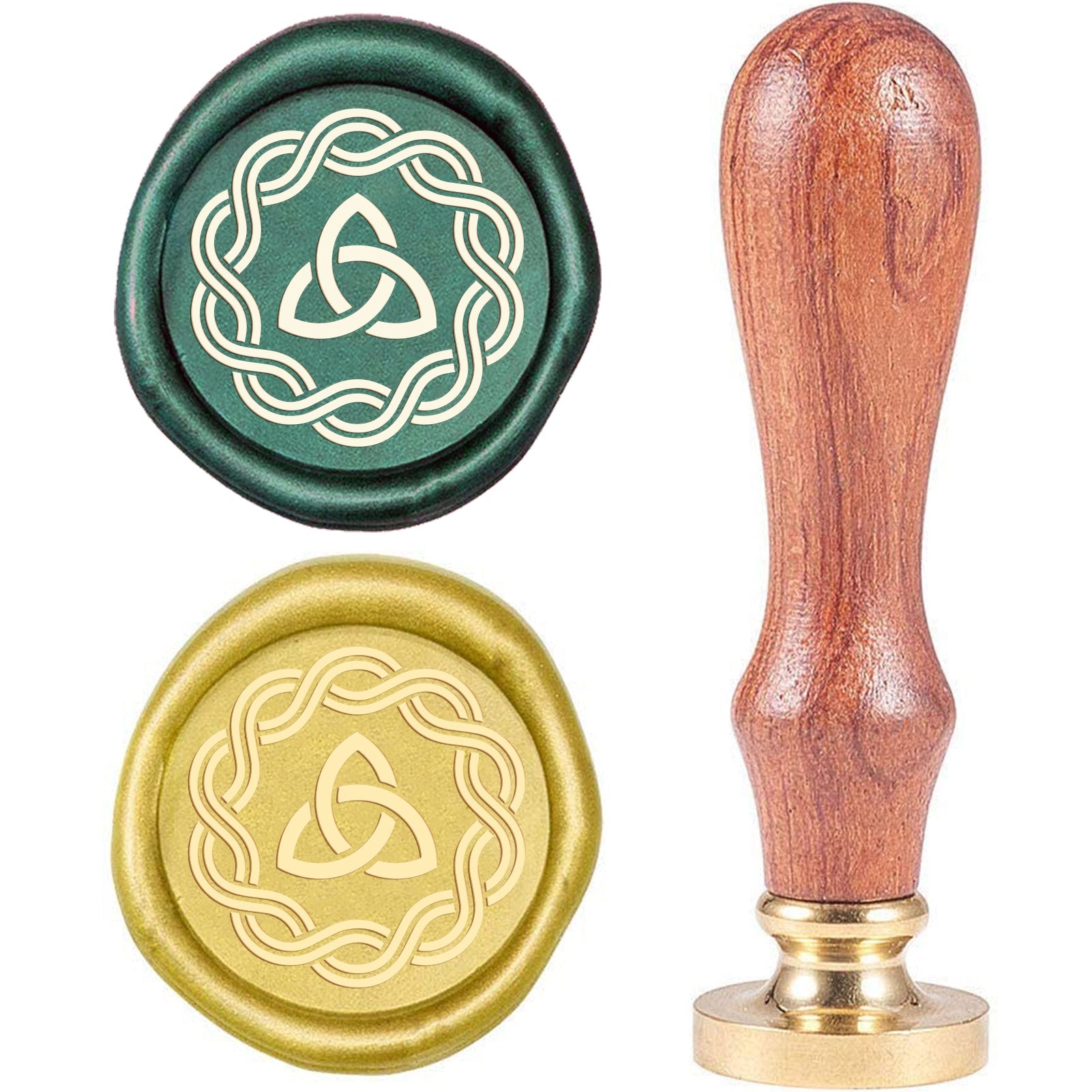 Celtic Knot-4 Wood Handle Wax Seal Stamp