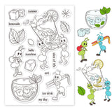 Ants, Ice Drink, Summer Clear Silicone Stamp Seal for Card Making Decoration and DIY Scrapbooking
