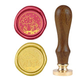 Hazel Mushroom Wood Handle Wax Seal Stamp