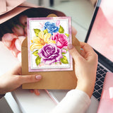 Flower Film Frame Clear Stamps