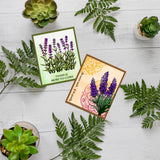 Lavender PVC Stamp, 4Pcs/Set