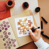 Globleland PVC Plastic Stamps, for DIY Scrapbooking, Photo Album Decorative, Cards Making, Stamp Sheets, Film Frame, Mixed Shapes, 15x15cm