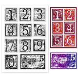 Number Clear Stamps