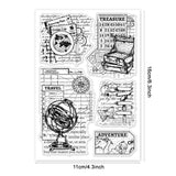 Globe Background Clear Stamps