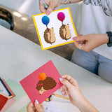 Globleland Hedgehog, Balloon, Bow, Hat, Apple, Love Heart Carbon Steel Cutting Dies Stencils, for DIY Scrapbooking/Photo Album, Decorative Embossing DIY Paper Card