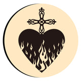 Heart Cross Wax Seal Stamps
