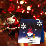 Globleland Santa Claus, Christmas Tree, Christmas Wreath, Stick Pond, Gingerbread Man Carbon Steel Cutting Dies Stencils, for DIY Scrapbooking/Photo Album, Decorative Embossing DIY Paper Card