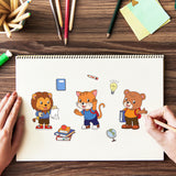 Globleland Back to School Season, Animals, School Bus, School Bag, Globe Clear Silicone Stamp Seal for Card Making Decoration and DIY Scrapbooking