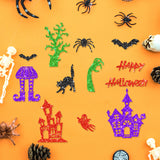 Globleland Halloween, Haunted House, Tree, Ghost, Witch, Bat Ribbon Carbon Steel Cutting Dies Stencils, for DIY Scrapbooking/Photo Album, Decorative Embossing DIY Paper Card