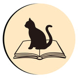 Book Cat Wax Seal Stamps