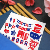 Globleland Independence Day, Hat, Flag, Map, Fireworks Carbon Steel Cutting Dies Stencils, for DIY Scrapbooking/Photo Album, Decorative Embossing DIY Paper Card