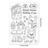 Corgi, Delightful Dog, Gift Box Dog, Pet Paraphernalia Clear Silicone Stamp Seal for Card Making Decoration and DIY Scrapbooking