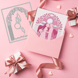 Globleland Tiered Weddings, Valentine's Day Carbon Steel Cutting Dies Stencils, for DIY Scrapbooking/Photo Album, Decorative Embossing DIY Paper Card