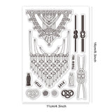 Globleland Love Lace, Rope, Knot Clear Silicone Stamp Seal for Card Making Decoration and DIY Scrapbooking