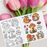 Globleland Mushrooms and Hedgehogs Stamps Silicone Stamp Seal for Card Making Decoration and DIY Scrapbooking