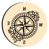 Compass Flower Wax Seal Stamps