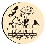 Farm Fence Cow Saying hello Wax Seal Stamps