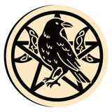 Pentagram Moon Crow Wax Seal Stamps