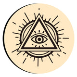 Triangle Devil Eye Wax Seal Stamps
