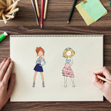 Fashion Woman Skirt People Clear Silicone Stamp Seal for Card Making Decoration and DIY Scrapbooking
