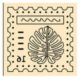 Monstera Square Wax Seal Stamps
