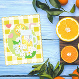 Globleland Lemon, Juice, Flower, Leaves Carbon Steel Cutting Dies Stencils, for DIY Scrapbooking/Photo Album, Decorative Embossing DIY Paper Card