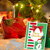 Globleland Christmas Tree, Christmas Bells, Christmas Snowman Carbon Steel Cutting Dies Stencils, for DIY Scrapbooking/Photo Album, Decorative Embossing DIY Paper Card