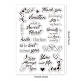 Globleland Love Message, Love Elements, Wishes, Corners Clear Silicone Stamp Seal for Card Making Decoration and DIY Scrapbooking