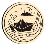 Paper Boat and Rabbit Wax Seal Stamps