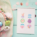 Globleland Happy Easter, Gnomes, Bunny Plant, Chicken and Basket Clear Silicone Stamp Seal for Card Making Decoration and DIY Scrapbooking