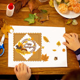 Globleland Autumn Leaves, Thanksgiving, Squirrel, Acorn Carbon Steel Cutting Dies Stencils, for DIY Scrapbooking/Photo Album, Decorative Embossing DIY Paper Card