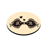 Kissing Fish Oval Wax Seal Stamps