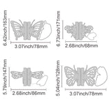 Globleland 3-D Butterfly Carbon Steel Cutting Dies Stencils, for DIY Scrapbooking/Photo Album, Decorative Embossing DIY Paper Card