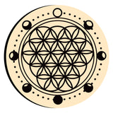 Moon Phase Flower of Life Wax Seal Stamps
