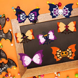 Globleland Halloween Bow, Pumpkin, Cat, Bat, Skeleton Carbon Steel Cutting Dies Stencils, for DIY Scrapbooking/Photo Album, Decorative Embossing DIY Paper Card