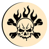 Halloween Skull Flame Wax Seal Stamps