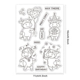 Globleland Cows Clear Silicone Stamp Seal for Card Making Decoration and DIY Scrapbooking