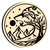 The Wolf and the Mountain and the Tree Wax Seal Stamps
