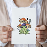 Globleland Frog, Mushroom, Moon, Divination Ball, Crown Clear Silicone Stamp Seal for Card Making Decoration and DIY Scrapbooking