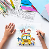 Globleland Back to School, Graduation Clear Silicone Stamp Seal for Card Making Decoration and DIY Scrapbooking