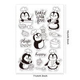 Globleland Penguin, Chef, Baking, Dessert, Cake Clear Silicone Stamp Seal for Card Making Decoration and DIY Scrapbooking