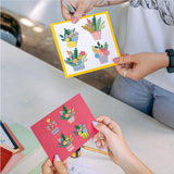 Globleland Flowerpot, Flower Carbon Steel Cutting Dies Stencils, for DIY Scrapbooking/Photo Album, Decorative Embossing DIY Paper Card