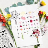 Globleland Lily Bouquet, Layered Bouquet Clear Silicone Stamp Seal for Card Making Decoration and DIY Scrapbooking