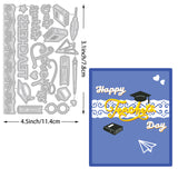 Globleland Teachers' Day Greeting Card, Happy Teacher's Day Carbon Steel Cutting Dies Stencils, for DIY Scrapbooking/Photo Album, Decorative Embossing DIY Paper Card