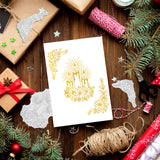Globleland 3 Pieces Christmas, Thanksgiving, Hanukkah, Candles, Corner Hot Foil Plate, for DIY Scrapbooking, Photo Album Decorative, Cards Making, Stamp Sheets