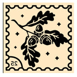 Oak Leaf Square Wax Seal Stamps