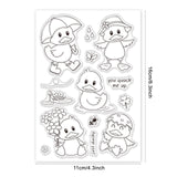 Duckling, Lotus, Swimming, Bee, Butterfly, Lucky Clear Silicone Stamp Seal for Card Making Decoration and DIY Scrapbooking