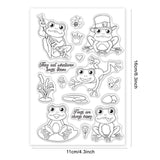 Globleland Frog, Crown, Reed, Bee, Mushroom, Lotus Leaf, Stone, Flower, Dragonfly Clear Silicone Stamp Seal for Card Making Decoration and DIY Scrapbooking