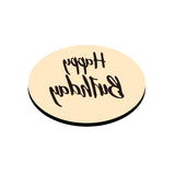 Word Happy Birthday Oval Wax Seal Stamps